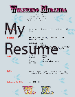 my resume